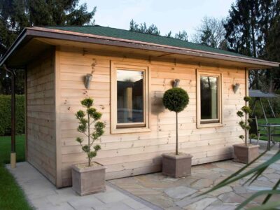 Outdoor garden room London